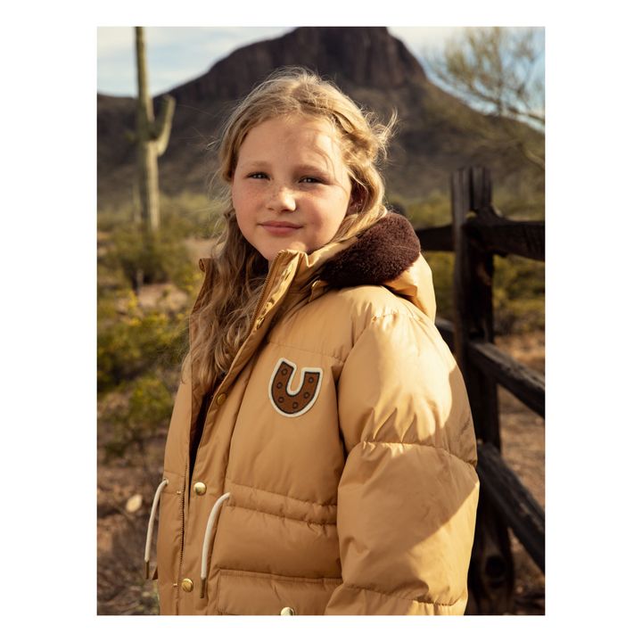 Recycled Polyester Puffer Jacket Beige- Imagen del producto n°1