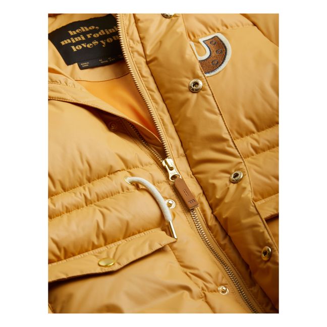 Recycled Polyester Puffer Jacket | Beige