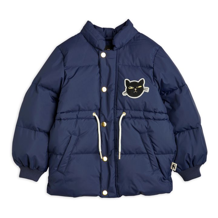 Recycled Polyester Cat Puffer Jacket Azul Marino- Imagen del producto n°3