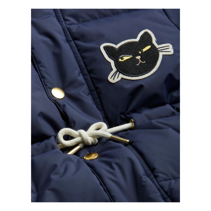 Recycled Polyester Cat Puffer Jacket Azul Marino- Imagen del producto n°6
