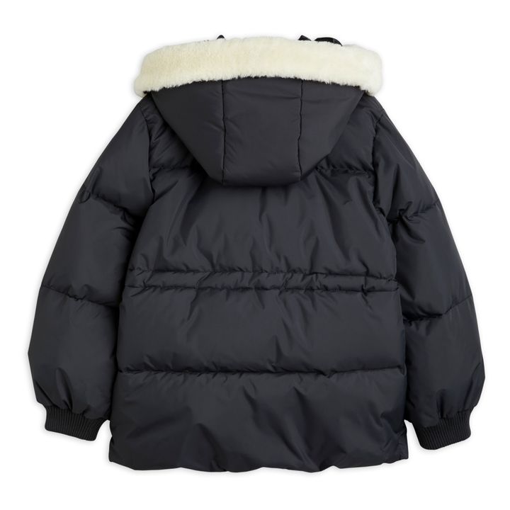 Recycled Polyester Panda Puffer Jacket Negro- Imagen del producto n°5