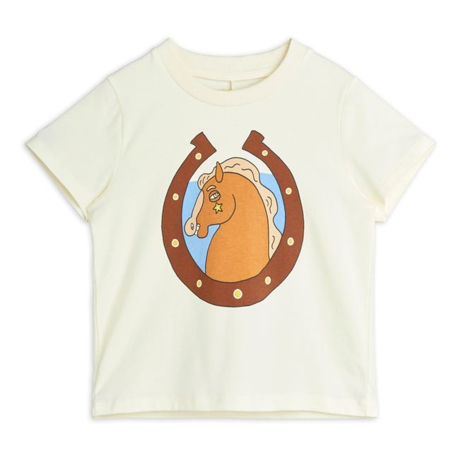 Organic Cotton Horse T-shirt | Bianco