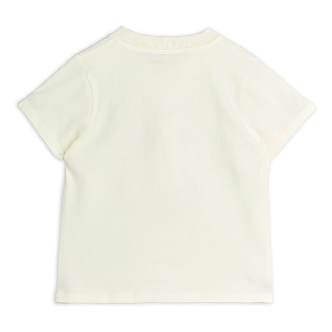 T-shirt Manches Courtes Cheval Coton Bio Blanc