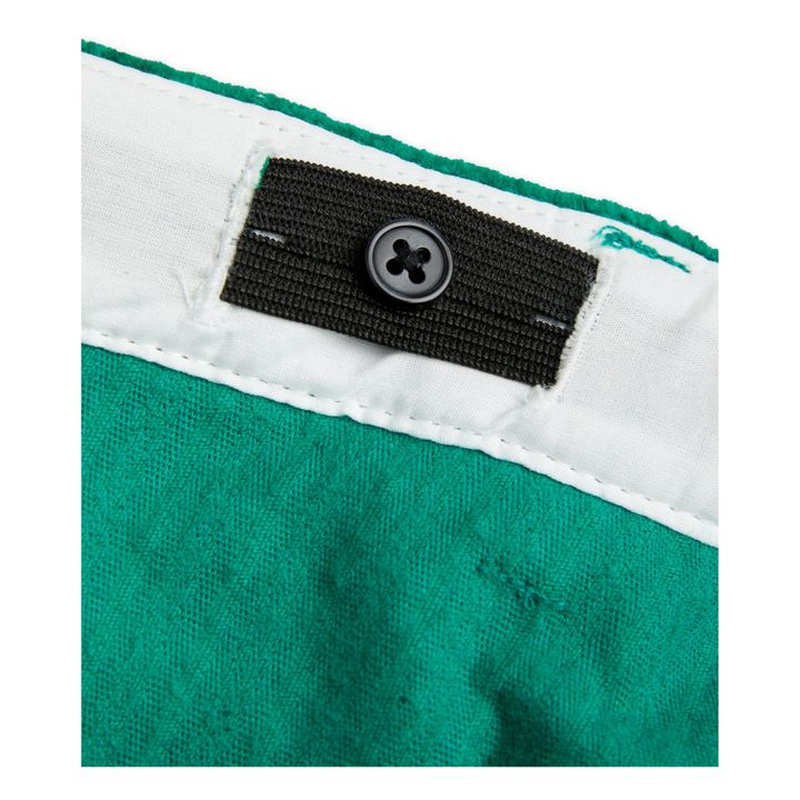 Organic Cotton Flared Trousers | Verde- Immagine del prodotto n°4