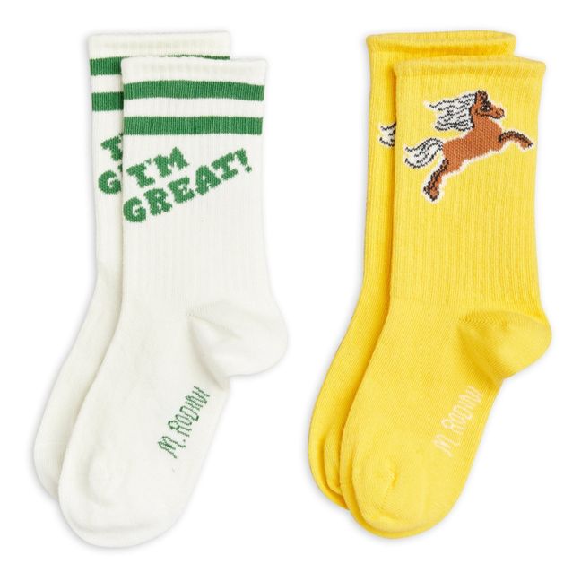 Organic Cotton Socks - Set of 2  | Blanco