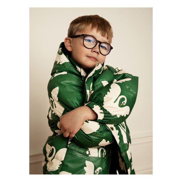 Recycled Polyester Swan Puffer Jacket Verde- Imagen del producto n°1