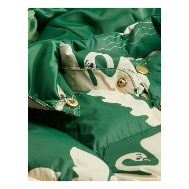 Doudoune Cygne Polyester Recyclé Vert