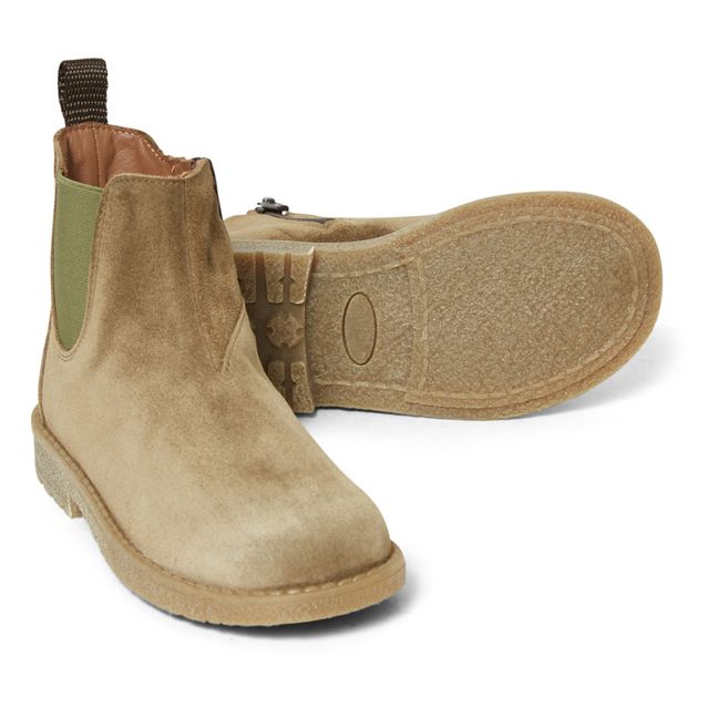 Nubuck Boots | Taupe brown
