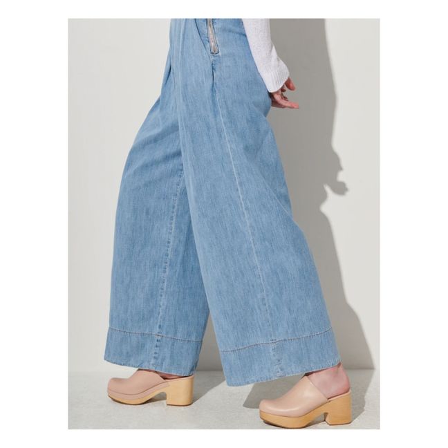 Coxone Pleated Jeans Blue