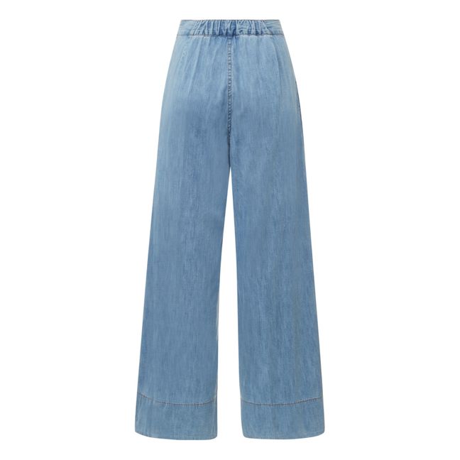 Coxone Pleated Jeans Azul