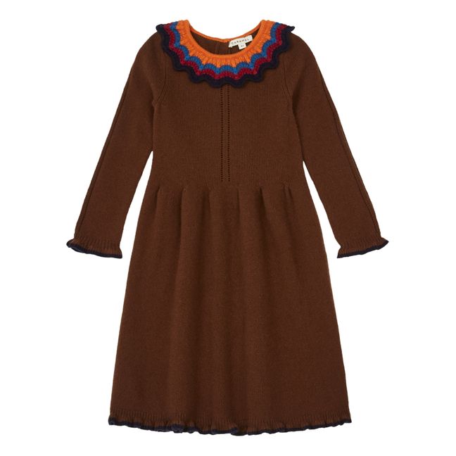 Amberly Responsible Wool and Recycled Nylon Dress | Caramelo