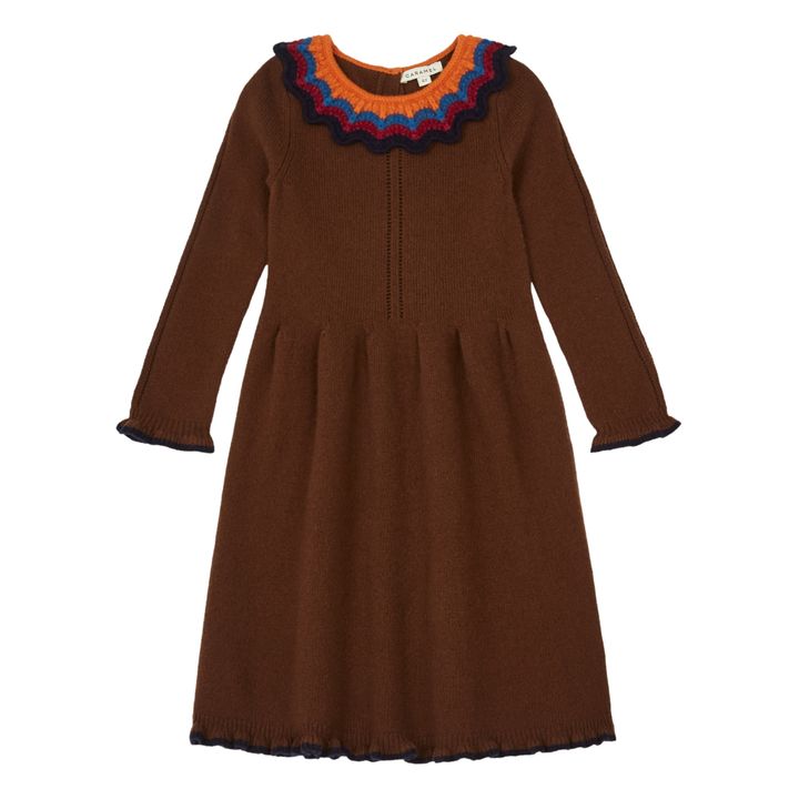 Amberly Responsible Wool and Recycled Nylon Dress Caramel Caramel