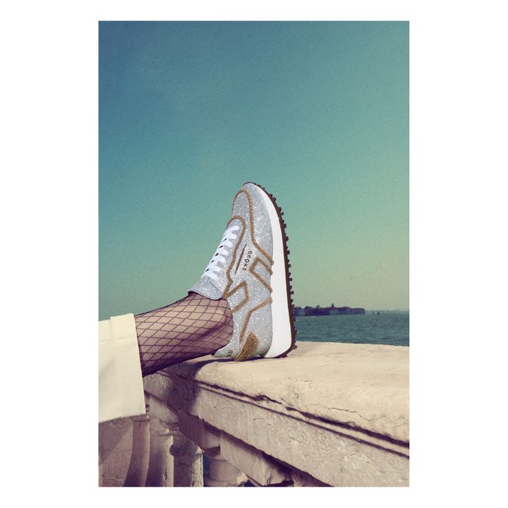 Rush One Low-Top Glitter Sneakers | Argento- Immagine del prodotto n°2