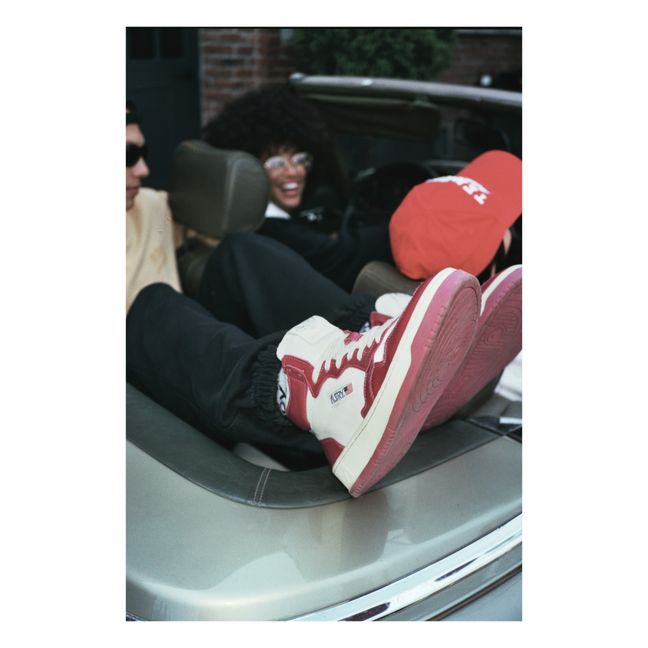 Zapatillas Medalist Mid Piel Bicolor | Burdeos
