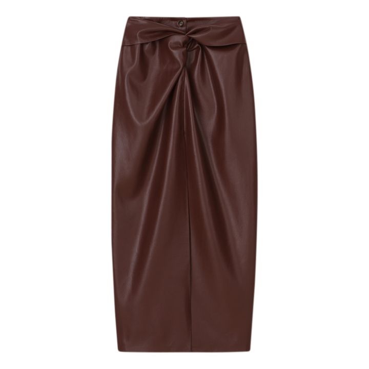 Leane Vegan Leather Skirt Marrón- Imagen del producto n°0