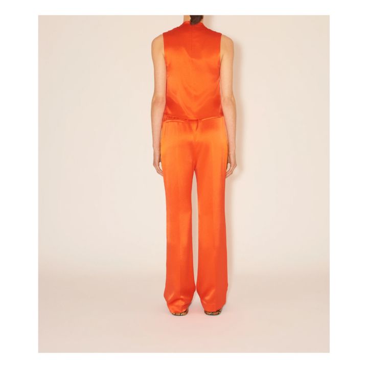 Difya Satin Top | Orange- Produktbild Nr. 3