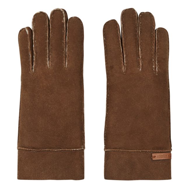 Page Leather Gloves Marrone