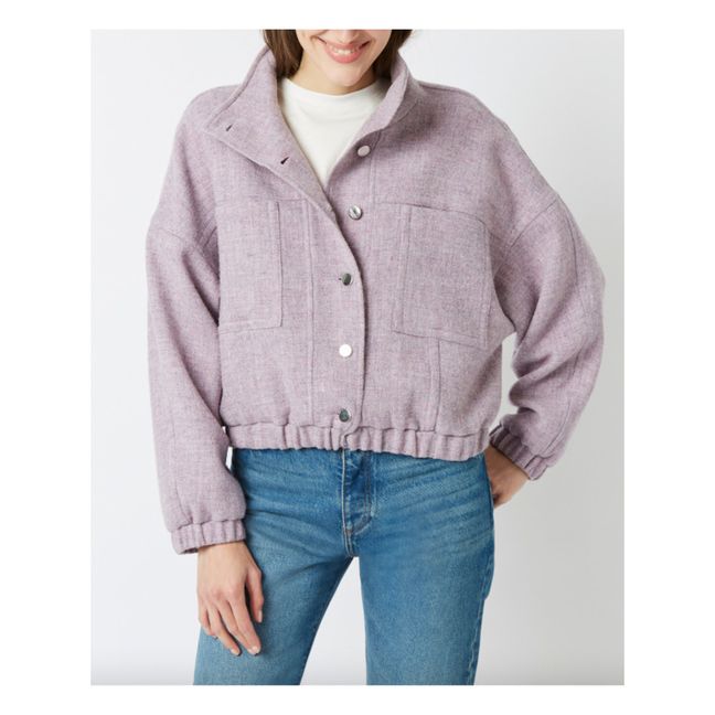 Antoine Princess Virgin Wool Coat | Lila
