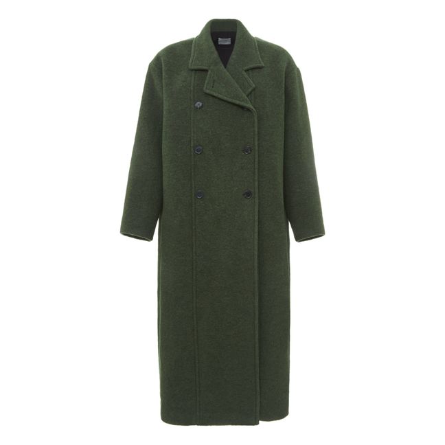 Matilda Albert Woollen Coat | Verde Kaki