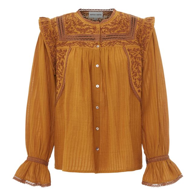 Blouse Bernado Crêpe de Coton | Rouille