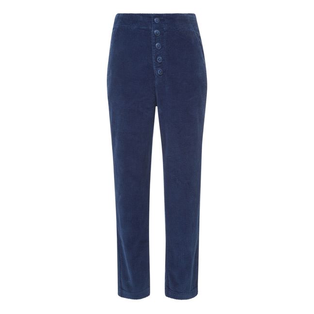 Pantalon Patt Velours Côtelé | Bleu