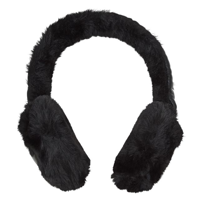 Cache-Oreilles Roohi Façon Fourrure | Noir