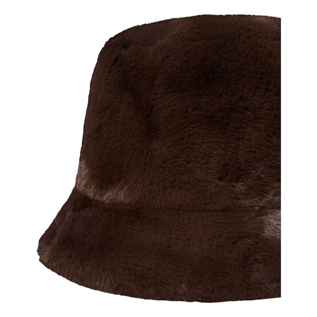 Amara Brady Faux Fur Hat | Brown