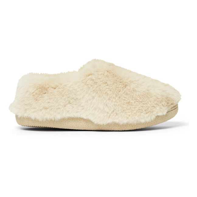 Astro Faux-Fur Slippers | Crema