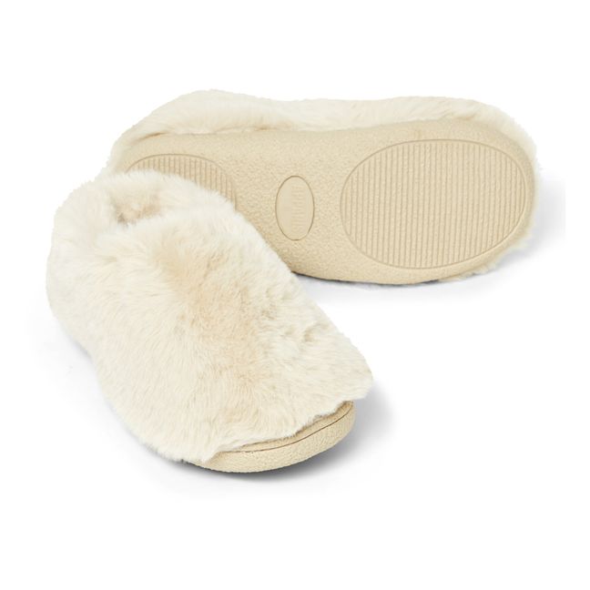 Astro Faux-Fur Slippers | Cream
