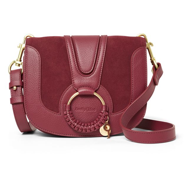 Hana Dual-Material Bag | Rojo carmin