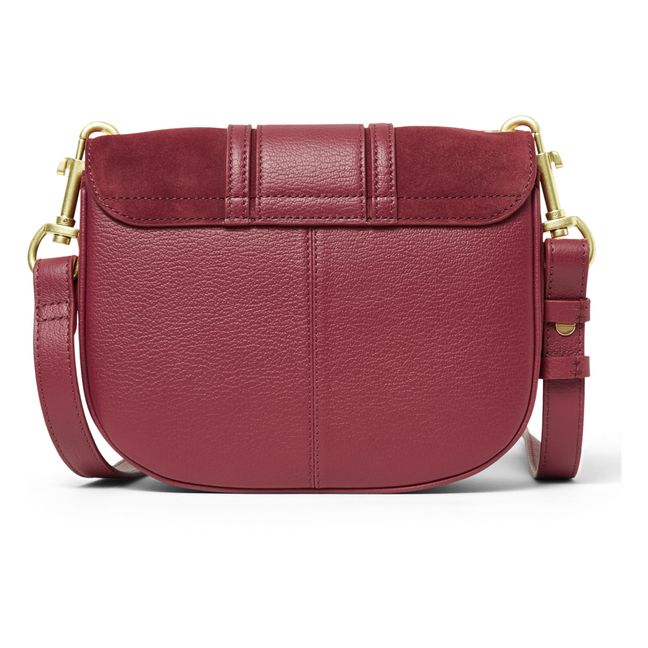 Hana Dual-Material Bag | Rojo carmin