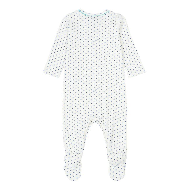 Jersey Star Footed Pajamas - No Sleep Club Collection  | Blue