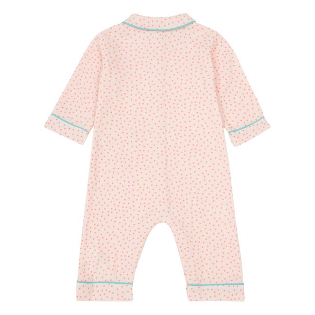 Pyjama Baumwollgaze Herzen Notte - No Sleep Club Kollektion  | Rosa