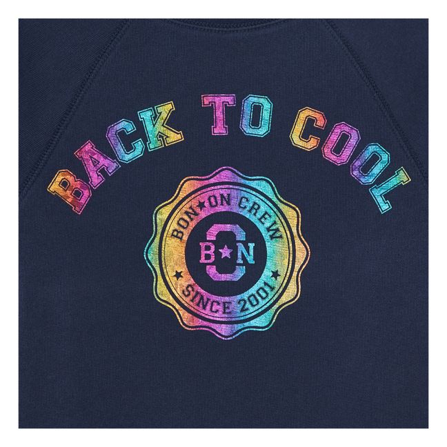 Back to Cool Organic Cotton Sweatshirt | Navy blue