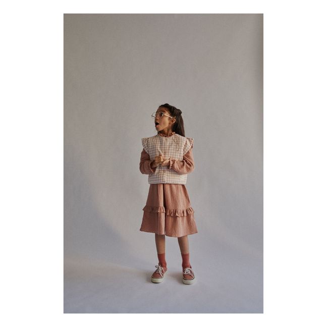 Shelley Dotted Swiss Organic Cotton Dress | Dusty Pink