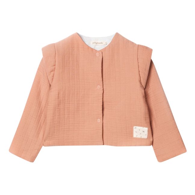 Austen Textured Organic Cotton Jacket | Dusty Pink