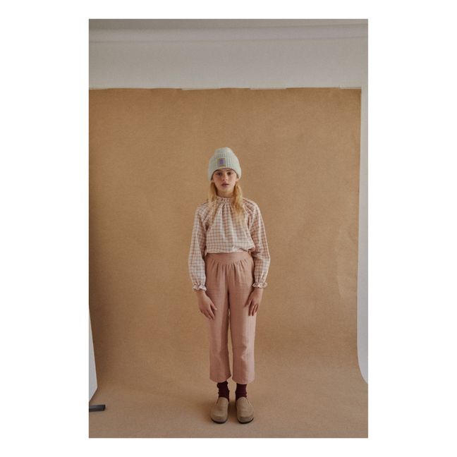 Agatha Organic Cotton Trousers | Dusty Pink