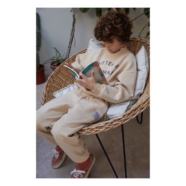 Lion Organic Cotton Joggers | Apricot