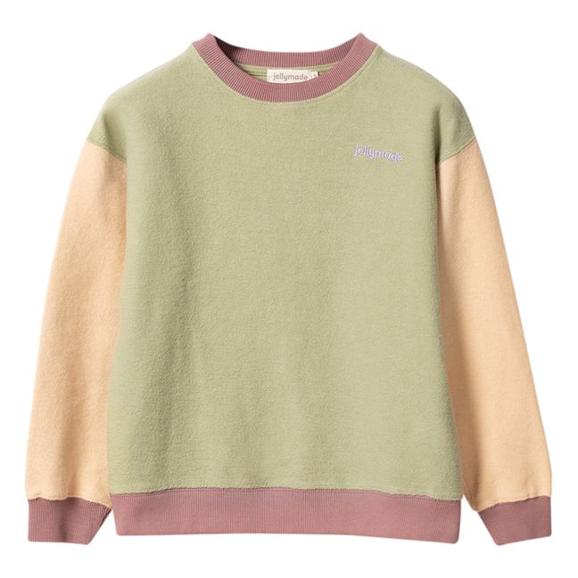 Hollebeke Organic Cotton Textured Sweatshirt | Grünolive