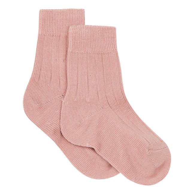 Ribbed Socks | Rosa