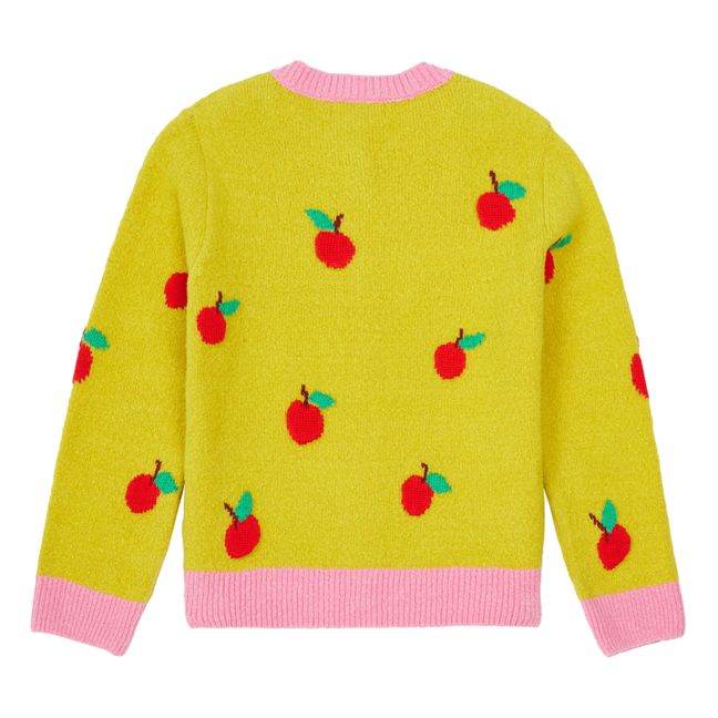Knitted Apple Cardigan | Yellow