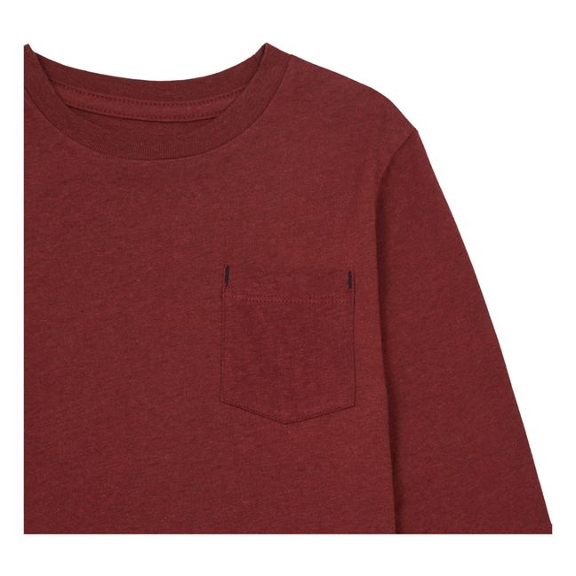 Cyriel Organic Cotton T-shirt | Burgunderrot
