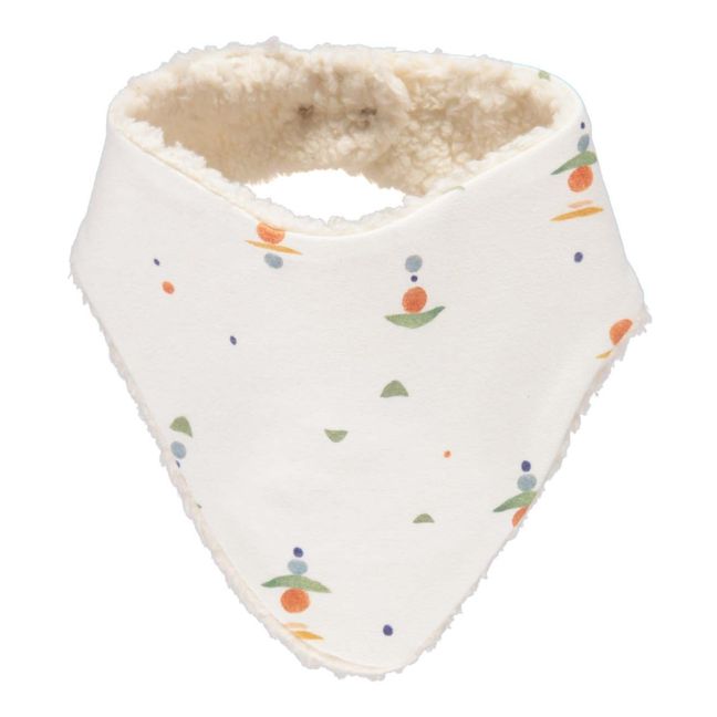 Snood Coton Bio Fourré Façon Fourrure  | Ecru