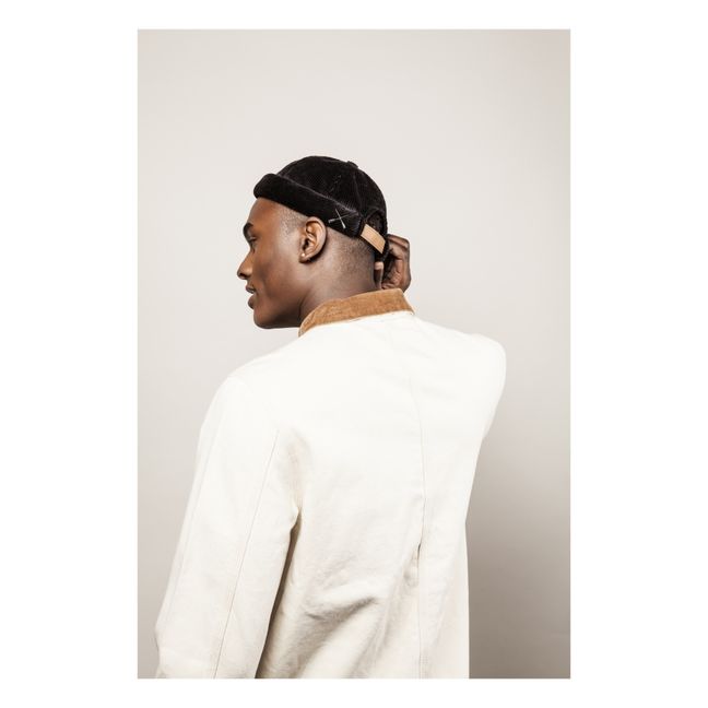 Bonnet Docker Miki Velours Côtelé | Noir