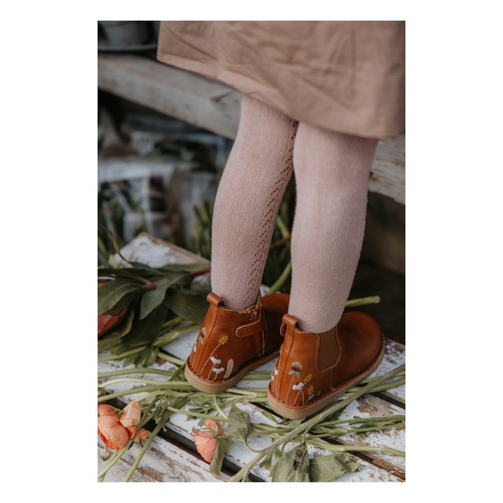 Embroidered Boots - Uniqua Capsule Collection | Cognac- Product image n°2