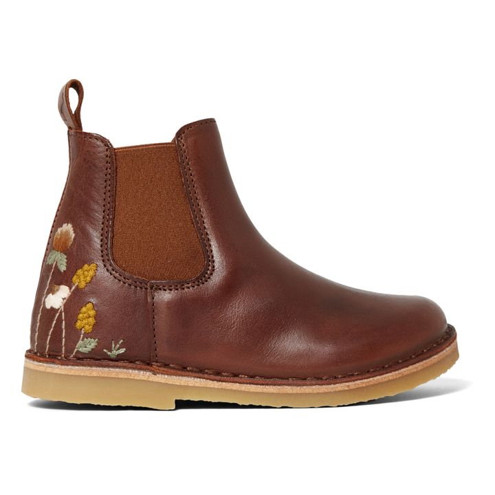 Embroidered Boots - Uniqua Capsule Collection | Brown- Product image n°0