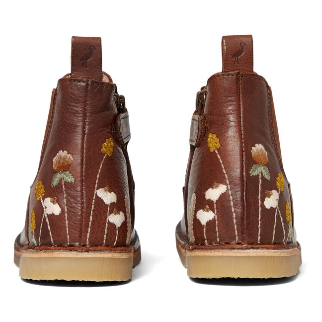 Embroidered Boots - Uniqua Capsule Collection | Marrone