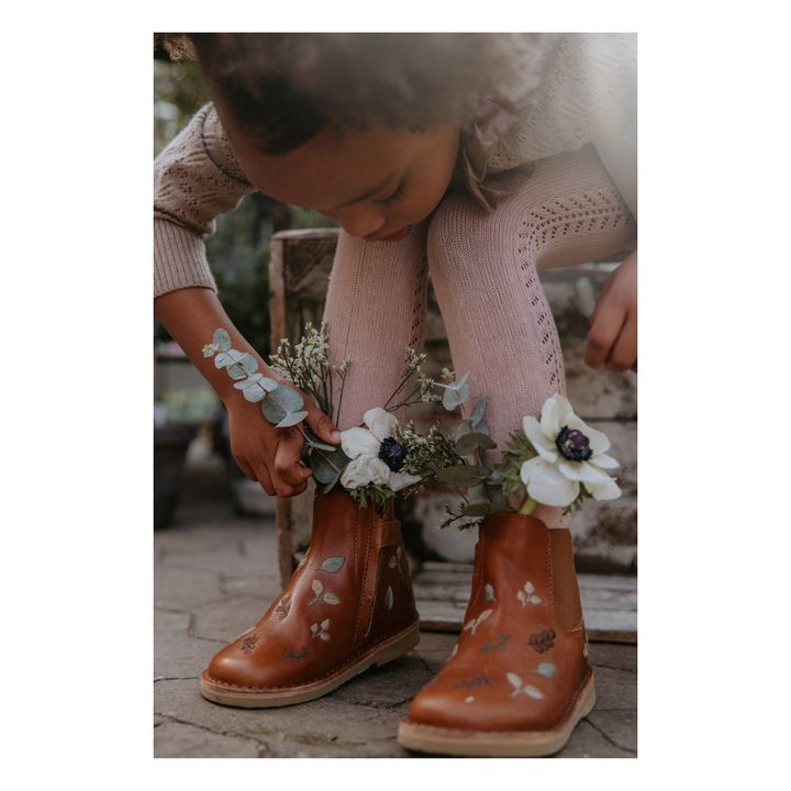 Embroidered Chelsea Boots - Uniqua Capsule Collection | Coñac- Imagen del producto n°1