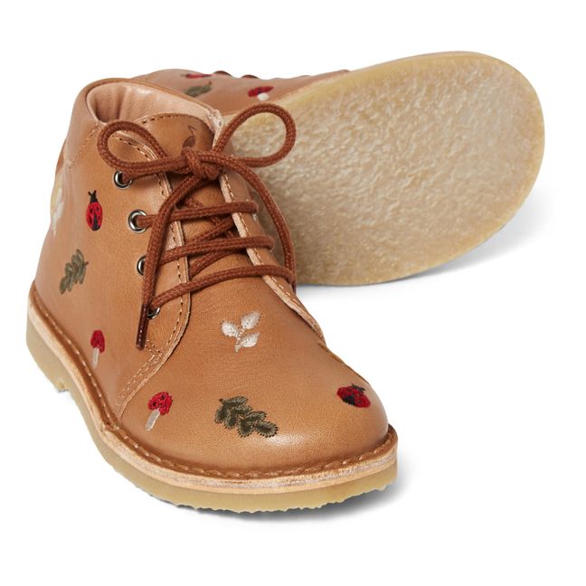 Stivaletti con lacci, modello: Woodland x Capsule Uniqua | Beige