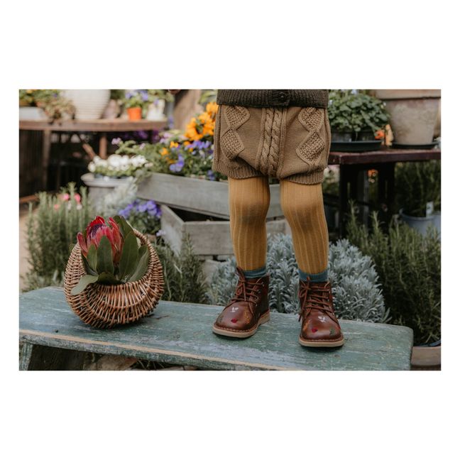 Woodland Lace-Up Boots - Uniqua Capsule Collection Brown